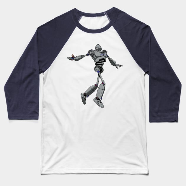 The Iron Giant Baseball T-Shirt by Midnight Run Studio